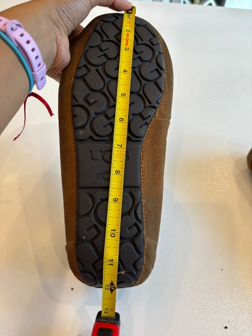 UGG Men’s Chestnut Suede Moccasin Slippers size 11